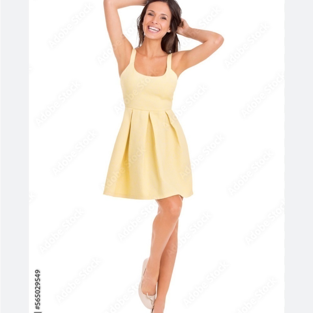 ZARA Sz small S babydoll yellow dress